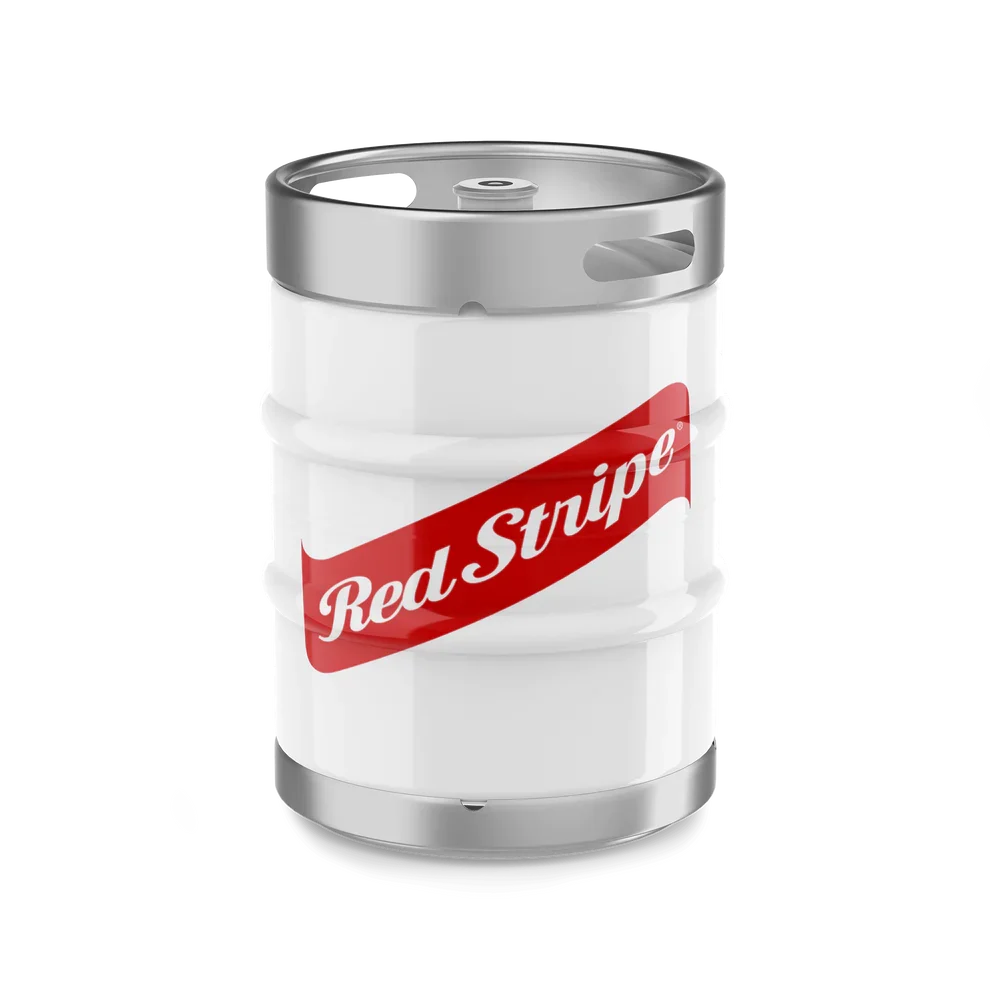 Red Stripe Keg