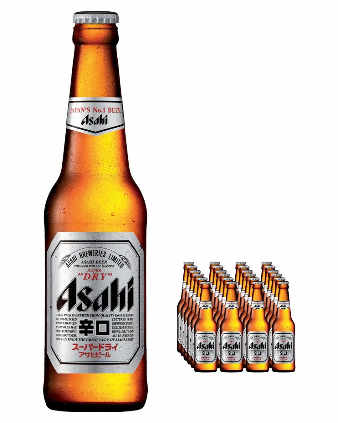 Asahi Super Dry Bottles 330ml (Case of 24)