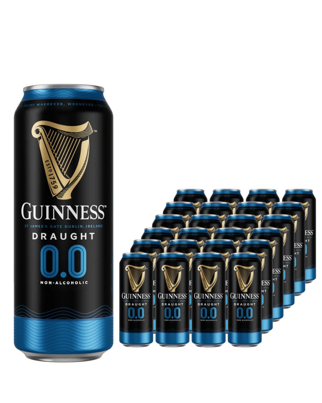 Guinness 0.0 Alcohol-Free Cans 538ml (Case of 24)