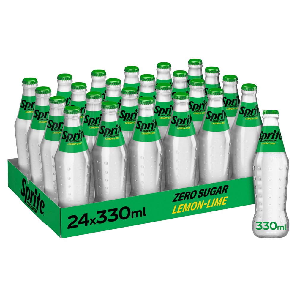 Sprite Zero Glass Bottles 330ml (Case of 24)